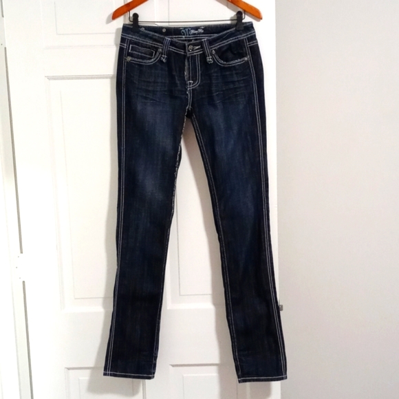 🖤Miss Me🖤 - Cross Distressed Bootcut Jean - Picture 2 of 16